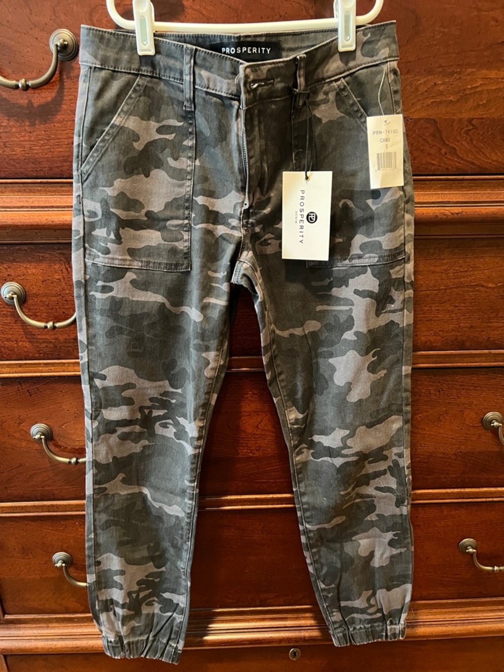 Prosperity Denim Black/Gray Camouflage Joggers